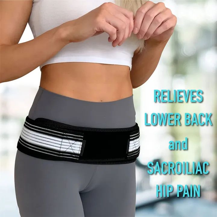 1 PCS Hip Belt Sacroiliac SI Joint Hip Braces for Hip Pain Pelvic Support Belt Sciatica Pelvis Lumbar Pain Relief Lower Back Support Body Buliding Belt