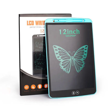12 Inch Single Color Writing Board Drawing Tablet LCD Writing Tablet Digital Graphics Tablet educational Toys for Kids-Multicolor Writing