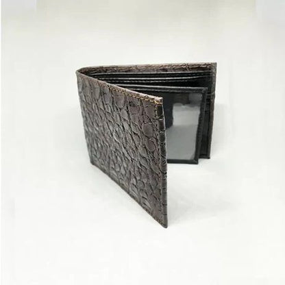 Men s Leather Wallet (Textured Crocodile Pattern)
