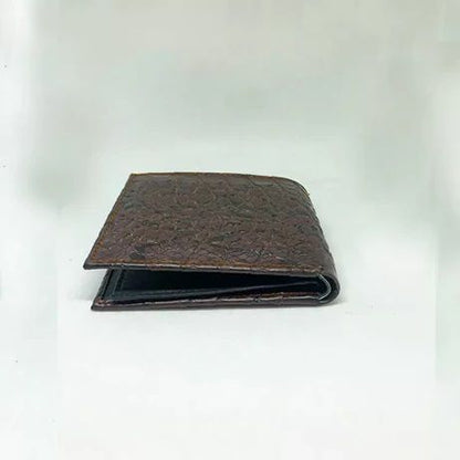 Men s Leather Wallet (Textured Crocodile Pattern)