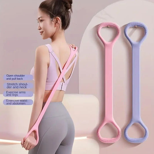 Yoga Elastic Resistance Band Yoga Fitness Elastic Band Portable Strength Training Band Silicone Resistance Band For Arm Back Shoulder